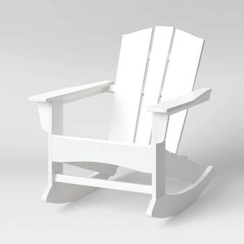 Shawboro POLYWOOD Patio Adirondack Rocking Chair, Outdoor Furniture - White - Threshold™