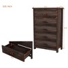 NicBex Drawer Dresser with 5 Drawers Farmhouse Storage Dresser Cabinet with Metal Handles for Living Room,Bedroom - 3 of 4