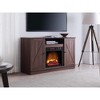 HearthPro Alexander 48" W x 28" H x 15.5" D Electric Fireplace Media Console - Brown - 2 of 4