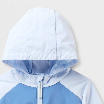 Cat & Jack Toddler Boys' Colorblock Windbreaker - Cat & Jack™ Blue/Green 4T — фото 4