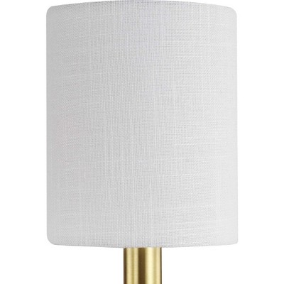 Bonita Chrome 2-Light Wall Sconce with White Fabric Shades