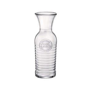 Bormioli Rocco Officina1825 Glass Carafe 33.75 oz - Durable Textured Water Bottle for Summer Parties/Indoor Events - Made in Italy - 1 of 4