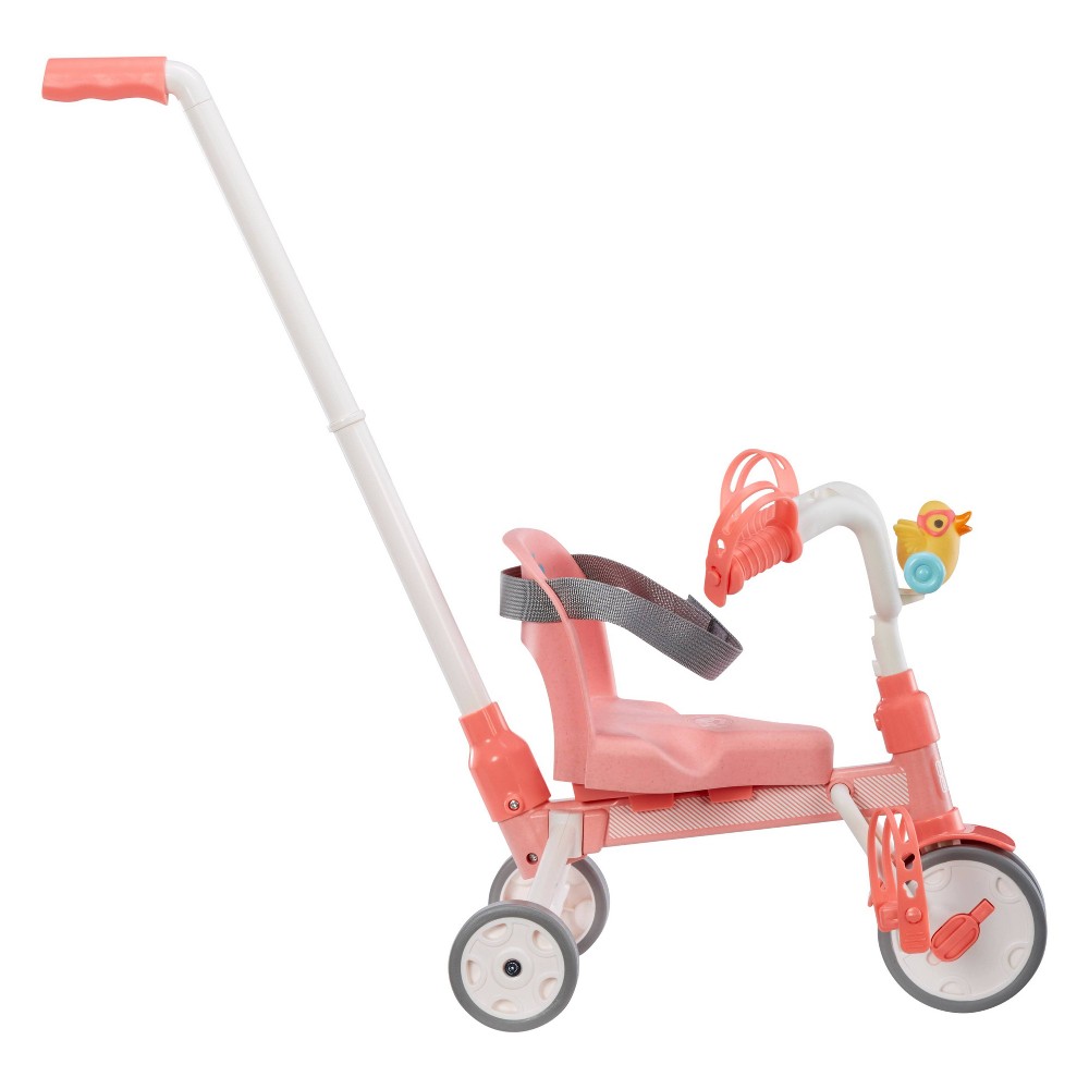 Photos - Educational Toy Zapf BABY Born Baby Doll Tricycle with Push Handle and Rolling Wheels for Indoo 