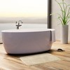 PiccoCasa Plush Shaggy Non-Slip Bath Mat Thick Bathroom Rug Show Door Mat Carpet - 2 of 4