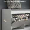 Sapphtopaz Storage Bench Shoe Rack Bench, Storage Organizer Ottoman Bench with Shoe Storage for Entryway Bedroom - 3 of 4