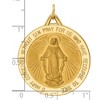 Black Bow Jewelry 14k Yellow Gold Large Round Miraculous Medal Pendant - 4 of 4