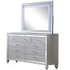 Sterling Mirror Framed LED Mirror Made With Wood in Silver Color same as G150108487(INCLUDES ONLY MIRROR) (NJ inventory) - 3 of 4