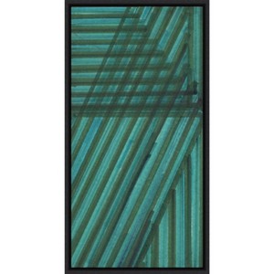 Amanti Art Line Study Blue by Charles McMullen Canvas Wall Art Print Framed 14 x 27-in. - 1 of 4