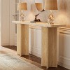 Hommoo Modern Console Table with Crossed Legs Beige - 3 of 4