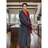 ADR Men's Robe, Plush Fleece Hooded Bathrobe Man, Long Warm Cozy Bath Robe Man - 2 of 3