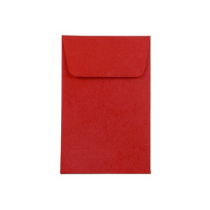 JAM Paper #1 Coin Business Colored Envelopes 2.25 x 3.5 Red Recycled 356730632F - 1 of 4