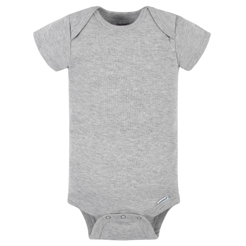 Onesies® Brand Baby Neutral Solid Gray Bodysuits, 5-pack, 5 of 8