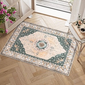 Boho Rugs for Living Room,Short Pile Area Carpets Washable Large Rugs for Bedroom Modern Vintage Classic Lounge Rug - 1 of 4