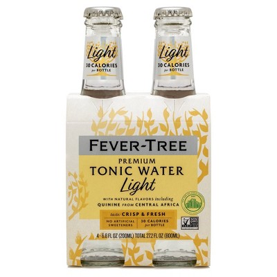 Fever-tree Refreshingly Light Indian Tonic Water Bottles - 4pk/6.8 Fl Oz :  Target