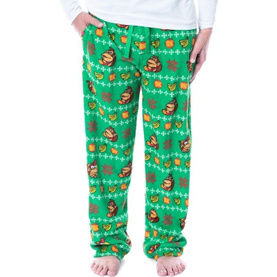 mens thick fleece pajama pants