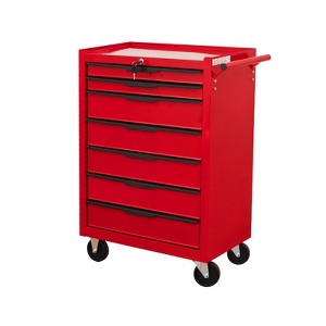 Gulches 7-Drawer Rolling Tool Chest, 24.2" Metal Cabinet with Lock, 700Lbs Capacity, Ball-Bearing Slides, Cold Rolled Steel, Casters - 1 of 4