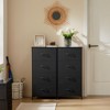 INFURNIC Vanity Tables Versatile Dresser Chest of Drawers, for Space-Saving Efficient Storage in Bedrooms and Living Areas, Black, 17.7"*11.8"*37.4" - 2 of 4