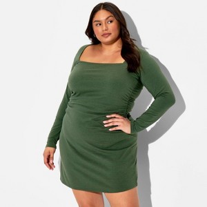 Women's Long Sleeve Mini A-Line Dress - Wild Fable™ - 1 of 3
