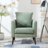RISOKEYS Modern Fabric Accent Chair: Stylish, Comfortable & Durable Upholstered Armchair with Pillow for Living Room, Bedroom & Study - 2 of 4