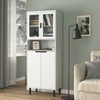 TOAOTBNBO 5 Tier Tall Bookcase with 4 Tempered Glass Door, Classical Bookshelf with Adjustable Board, Modern Bookshelves for Home Office - 4 of 4
