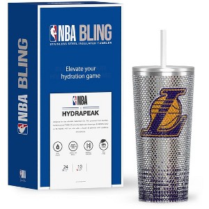 NBA Officially Licensed 25oz Stainless Steel Rhinestones Tumbler in Limited Edition Gift Box - 1 of 4