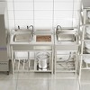 39.4 in. D x 19.7 in. W x 39 in. H Freestanding Laundry/Utility Sink Silver Kitchen Sink with Left Bowl - 3 of 4