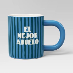 16oz Stoneware El Mejor Abuelo Mug Blue - Room Essentials™ - 1 of 3