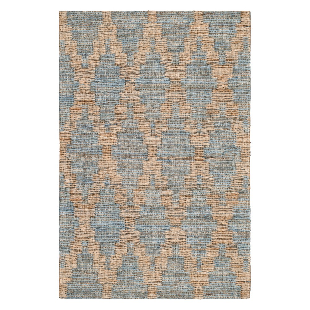 2'x3' Geometric Design Woven Accent Rug Light Blue/Gold - Safavieh