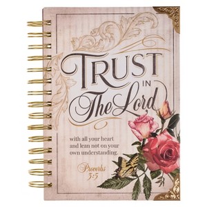 Christian Art Gifts Journal W/Scripture for Women Trust in the Lord Butterfly Proverbs 3:4 Bible Verse Burgundy 192 Ruled Pages, Large Hardcover - 1 of 1