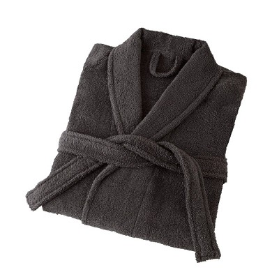 Large Terry Bath Robe Gray - Martex