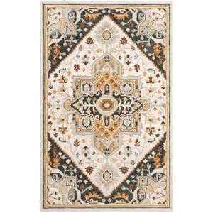 Oriental Weavers Alfresco 28407 Ivory/ Charcoal Indoor Area Rug - 3'6" x 5'6" - 1 of 4