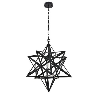 Nocturne Starlight Black Iron 1-Light Pendant