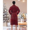 ADR Plush Fleece Men's Robe, Soft Cozy Warm Men's Bathrobe, Bath Robe - 3 of 4