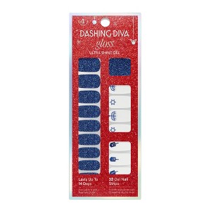 Dashing Diva Gloss Nail Art - Dreidel Dreidel Dreidel - 32ct - 1 of 4