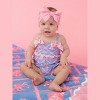 RuffleButts Baby Girls UPF50+ One Piece Bow Bubble Romper Swimsuit - 4 of 4