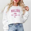 Simply Sage Market Women's Graphic Sweatshirt Embroidered Malibu Surf Club - 2 of 3