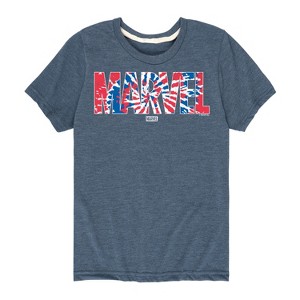 Boys' - Marvel - Tie Dye Short Sleeve Graphic T-Shirt - 1 of 4
