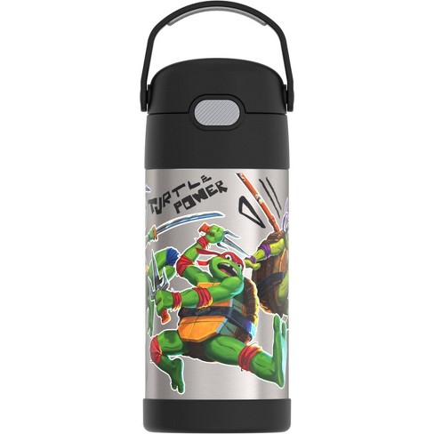 Teenage Mutant Ninja Turtles Beacon Stainless Steel Insulated Kids Water Bottle with Covered Spout, 20 Ounces