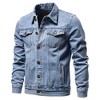 Coolmee Men's Denim Jacket Vintage Inspired Jean Jacket with Multiple Pockets - 3 of 4