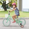 Costway 18'' Kids Bike Toddler Bicycle with Training Wheel Kickstand for 4-8 Years Old Purple/Pink/Turquoise/Blue/Beige/Green - 4 of 4