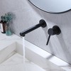 BWE Single-Handle Wall Mount Bathroom Faucet in Matte Black - 4 of 4