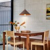 LLHZSY 1-Light  Metal Industrial Cone Ceiling Pendant Light Fixture-W13 4/5" x H6 3/10", Rust - 4 of 4