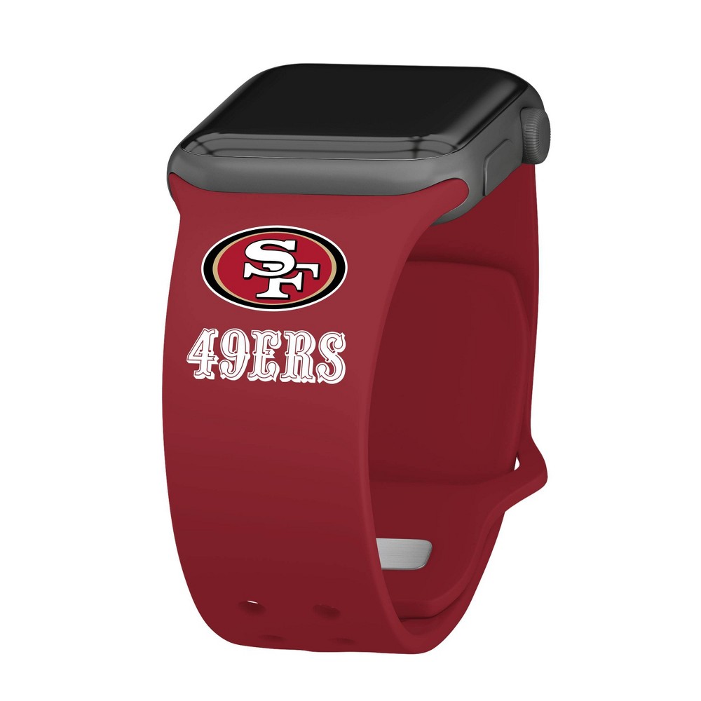 Photos - Watch Strap NFL San Francisco 49ers Wordmark Apple Watch Band - 42/44/45/49mm
