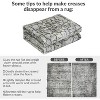 Modern Washable Abstract Distressed Area Rug, Indoor Non Slip Carpet, Ultra Soft Thin Contemporary Accent Mat for Living Room Bedroom - 4 of 4