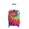 FUL Tie-dye Swirl 24 Inch Spinner Rolling Luggage Suitcase, ABS Hard Case, Upright, Tie-dye - 3 of 4
