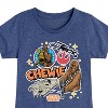 Girls' - Star Wars - Chewie Stickers Fitted Short Sleeve Graphic T-Shirt - 2 of 4
