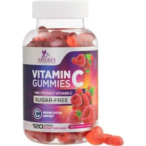 Zero Sugar Vitamin C Gummies - Immune Support & Antioxidant VitaminC Dietary Supplement - Vegan, Non-GMO, Dairy & Gluten Free C - 120 Gummies - 1 of 4