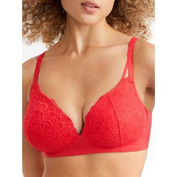 Maidenform Women's Pure Comfort Soft Support Wire-free Bra - Dm2314 Large  Red Stone : Target
