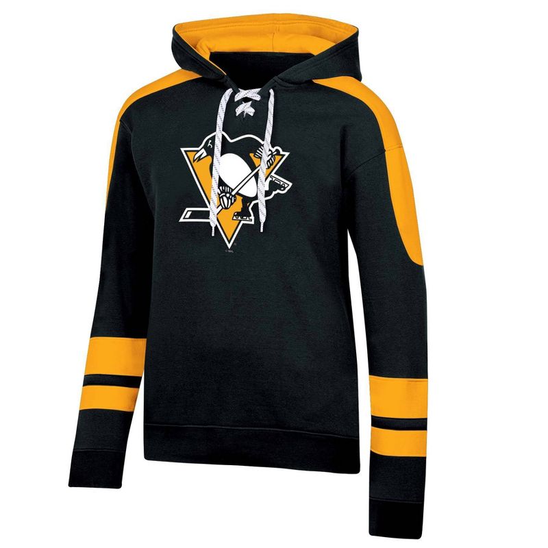 NHL Pittsburgh Penguins Men&#39;s Hooded Sweatshirt with Lace, 1 of 4
