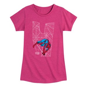Girls' - Marvel - Spider-man 4Th Birthday Fitted Short Sleeve Graphic T-Shirt - 1 of 3